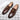 Men's luxury brown leather loafers with buckle, featuring a formal slip-on design, perfect for dressy occasions.