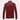 Men's luxury burgundy leather jacket with quilted design and tailored fit, featuring a stylish collar and sleek sleeves, displayed on a clothes hanger.
