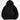 Men's oversized black hoodie with long sleeves, featuring a thick material suitable for winter streetwear. The hoodie includes a collar and a casual pullover style.