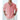 Men's pink linen Henley shirt with a collar and short sleeves, shown on a human body, highlighting its lightweight and breathable fabric, perfect for summer.
