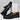 Men's premium blue leather penny loafers featuring a slip-on design, shown on a model's foot, highlighting the electric blue leather and comfortable synthetic rubber sole, ideal for fashion-forward events.