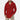Men's red oversized hoodie in XL size with long sleeves, featuring a soft fabric and a relaxed fit perfect for street style fashion.