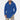 Men's blue oversized hoodie in soft fabric, featuring a street style design with a relaxed fit.