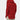 Men's red oversized hoodie designed in street style, showcasing soft fabric with long sleeves and a comfortable fit, worn by a model pairing it with jeans.