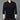 Men's black V-neck sweater in XL size, featuring patterned shoulders and long sleeves, suitable for casual office wear.