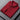 Men's red V-neck sweater with patterned shoulders, featuring long sleeves and a casual office wear style.