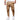 Men's slim fit beige tapered stretch cargo pants with multiple pockets in khaki color, size 2XL, shown from waist to ankle with a focus on the pants' fit and design.