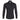 Men's slim fit black dress shirt with long sleeves, button-up front, and formal collar.
