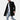 Men's slim fit black trench coat styled with a dress shirt, showcasing the shoulder and arm detailing, ideal for winter fashion.