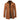 Men's brown slim-fit overcoat featuring a layered collar and zipper, displayed in size 3XL.
