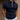 Men's slim-fit dark blue zip polo shirt featuring a stylish and versatile design, with emphasis on the shoulder and neck area, showcasing a comfortable fit.