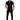Men's slim-fit black zipper polo shirt featuring a stylish design with a collar and short sleeves, highlighting a tailored fit that accentuates the chest and waist, suitable for showcasing tattoos.