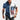 Men's slim-fit faded blue denim shirt with button-down design, featuring long sleeves and a collar, suitable for casual wear.