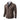 Men's slim fit geometric zip-up cardigan in light gray with a high collar and long sleeves, featuring a subtle pattern throughout the knitwear.