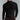 Men's black slim fit long sleeve lightweight solid turtleneck sweater in size 3XL, shown on a model displaying the upper body with focus on the arms, neck, and shoulders.