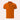 Men's slim-fit navy blue athletic polo shirt with orange contrast piping, featuring a collar and short sleeves in XL size.