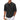 Men's black striped linen beach shirt in 5XL, featuring a lightweight and casual summer design with a classic collar and long sleeves.