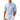 Men's blue striped linen beach shirt, lightweight and casual, featuring short sleeves and a relaxed fit, ideal for summer wear, shown in size 5XL.