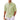 Men's green striped linen beach shirt, lightweight for casual summerwear, showcasing a 5XL size with a polo collar and short sleeves.
