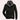 Men's tan corduroy jacket with ribbed cuffs and high collar, displayed in a black color variant, size XL.