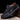 Men's black leather sneakers with hand-stitched detailing, designed for durability and breathability, shown in size 46.