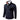 Men's dark blue textured sweater with a zipper collar, featuring contrast elbow patches and designed with long sleeves in size 4XL.