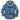 Men's blue thermal hooded plaid jacket in XXL size with fleece lining, featuring a tartan pattern, sleeves, and a collar.
