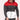 Men's tri-color zip-up hoodie in shades of gray, red, and white, featuring a color-block design with long sleeves and a full zipper front, available in XL size.