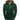 Men's lightweight white hoodie with an orange zip, featuring secure pockets, shown in green color, 3XL size.