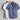 Men's white linen short sleeve shirt with Mandarin collar and button-up front displayed on a white background.