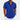 Men's short sleeve dress shirt in blue with white stripes, featuring a comfortable cotton fabric suited for summer wear; model wearing the shirt in size XXL, with an arm showing a wristwatch.