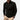 Men's black long sleeve polo shirt with zipper front, featuring a lightweight design and casual style, suitable for larger sizes like 3XL.