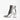 Metallic silver high heel ankle boots with a trendy fashion design, featuring a sleek silhouette and stylish appearance, perfect for making a fashion statement at any event.