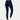 Navy blue high waist stretch jeggings for women, featuring a skinny denim style, designed with a focus on fashion and comfort.