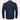 Navy blue men's long-sleeve dress shirt featuring a formal contrast collar.
