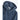 Navy blue ribbed cowl neck hoodie for men featuring long sleeves and a stylish pleated design.