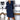 Woman wearing Navy Blue V-Neck Long Sleeve Mini Shirt Dress, standing with hands on waist, showcasing boho chic fall fashion.