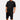 Olive green men's summer streetwear featuring a black crew neck tee and cargo shorts in a 2XL size, worn by a person. The outfit highlights a casual street style, with the tee having short sleeves and the cargo shorts reaching the knees. The model is accessorized with a watch on the wrist.