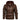 Brown 3XL urban style winter coat with leather accents, featuring a hood, long sleeves, and a fashionable collar, designed with natural materials for warmth and style.