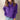 Oversized purple chunky knit turtleneck sweater in size 5XL, featuring long sleeves and a cozy design suitable for fall fashion.