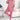 Oversized pink hoodie and leggings set in size 3XL, featuring a trendy urban streetwear style with comfortable sleeves and a relaxed fit.
