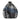 Oversized men's black and gray striped sherpa fleece jacket in gray, featuring long sleeves, a button-up front, and a cozy collar.