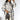 Oversized khaki plaid coat with fedora hat, featuring a chic winter urban fashion vibe in size 3XL. The coat displays a tartan pattern with long sleeves and broad shoulders, paired with the fedora for a stylish look.
