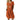 Oversized orange tunic dress in size 5XL featuring a casual loose fit, short sleeves, scoop neck, and pockets.