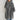 Oversized women's gray zip-up hoodie in size 5XL, featuring a comfortable design with a prominent collar, long sleeves, and a soft, cozy material suitable for winter wear.