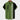 Navy blue men's shirt with contrasting sleeves featuring a tropical palm tree print, shown in a green color variant, size 3XL.