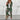 Women's casual suit featuring a pastel green blazer with a stylish collar, paired with ombre joggers designed for an urban chic look, available in size 2XL.