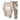 Beige Peace Sign T-Shirt & Camouflage Cargo Pants in 5XL, featuring a stylish streetwear design with short sleeves and a round collar.