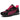 Black and pink women's running shoes with breathable mesh design and lightweight air cushion soles, size 40.