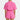 Pink crinkle short sleeve high neck romper with a belt, featuring a summer design.